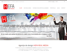 Tablet Screenshot of hefa-media.ro